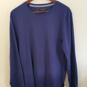 Banana Republic Men's Navy Long Sleeve T Casual Classy Old Money